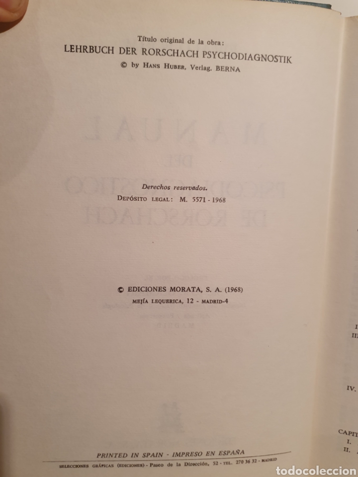 Libros de segunda mano: MANUAL DEL PSICODIAGNOSTICO DE RORSCHACH. 1968. - Foto 5