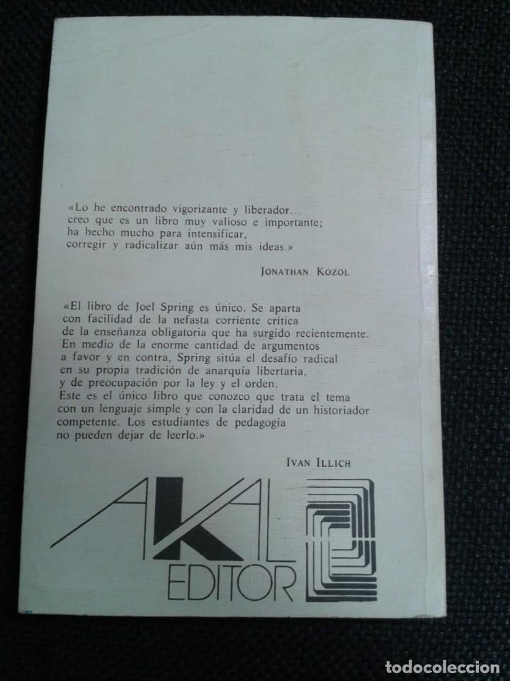 Libros de segunda mano: Introducci&oacute;n a la educaci&oacute;n radical - Joel Spring - Foto 2