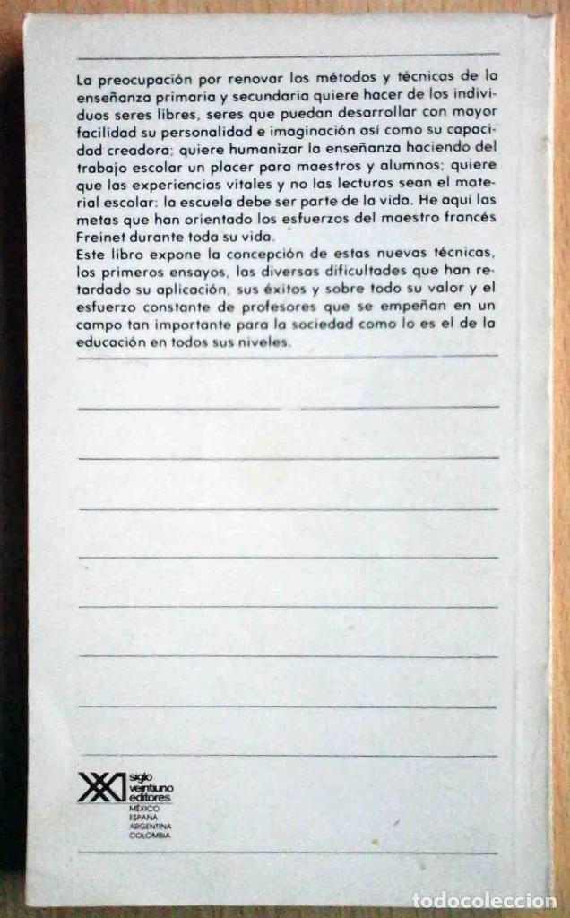 Libros de segunda mano: T&eacute;cnicas Freinet de la escuela moderna (Celest&iacute;n Freinet) 1978 - Foto 2