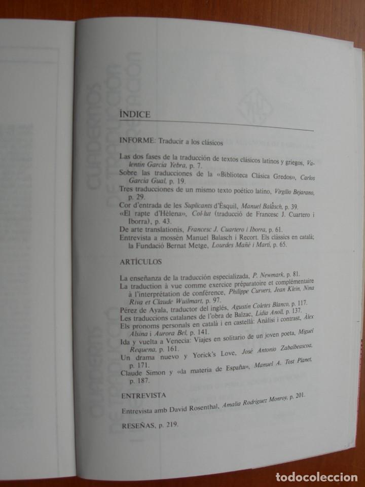 Libros de segunda mano: CUADERNOS DE TRADUCCI&Oacute;N E INTERPRETACI&Oacute;N / ESPA&Ntilde;OL- CATAL&Aacute;N - Foto 3