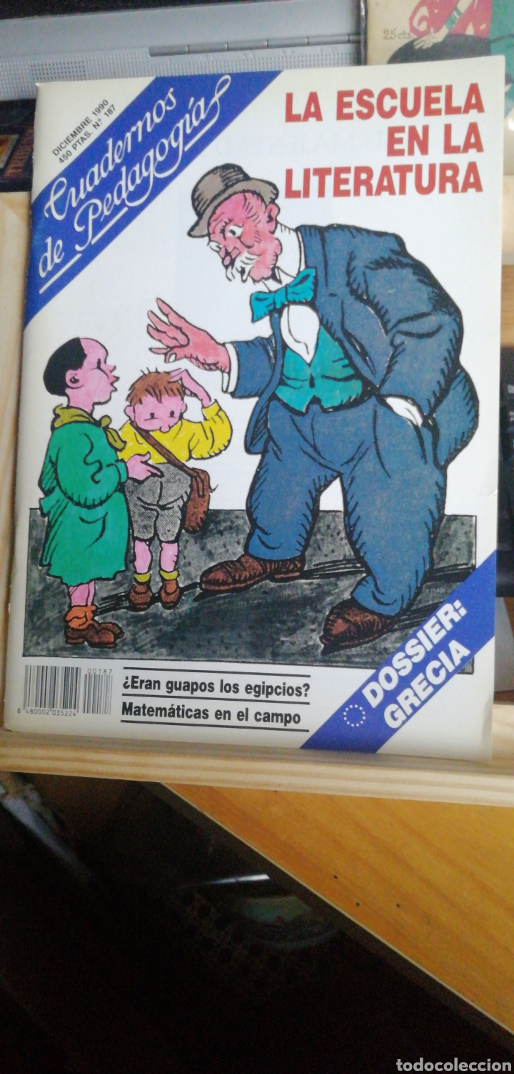 Second hand books: La escuela en la literatura. Cuadernos de Pedagogia. n&ordm; 187 1990 In folio 96 pp.