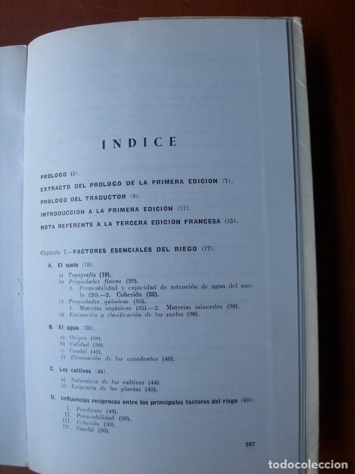 Libros de segunda mano: EL RIEGO / M. DELOYE - H. REBOUR - Foto 4