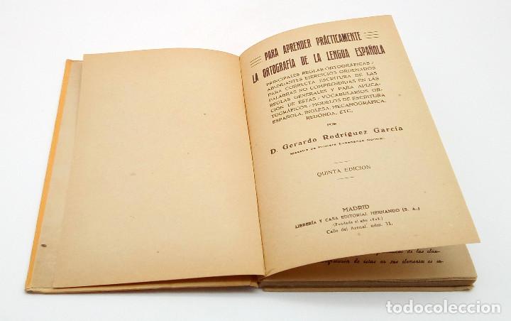Libros de segunda mano: Para aprender pr&aacute;cticamente la ortograf&iacute;a - 1947 - Foto 4