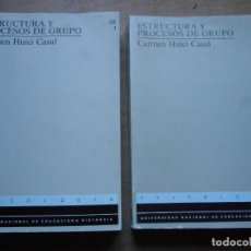 Libros de segunda mano: 2 LIBROS I Y II ESTRUCTURA Y PROCESOS DE GRUPOS UNED. Lote 301551363