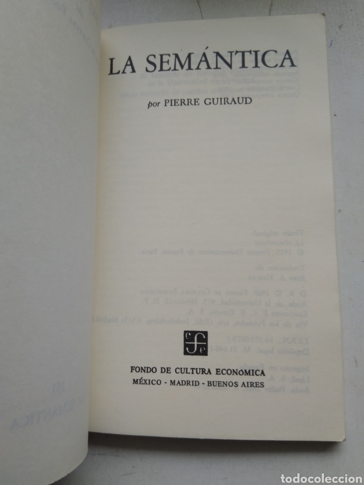 Libros de segunda mano: LA SEMANTICA/PIERRE GUINAUD - Foto 2