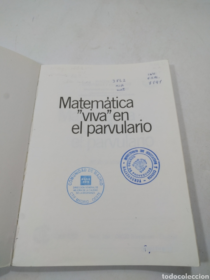 Libros de segunda mano: Matem&aacute;tica viva en el parvulario. Ceac. - Foto 3