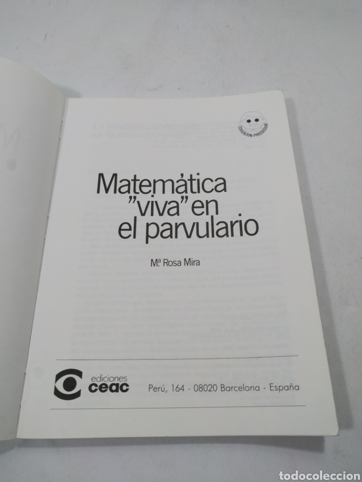 Libros de segunda mano: Matem&aacute;tica viva en el parvulario. Ceac. - Foto 4
