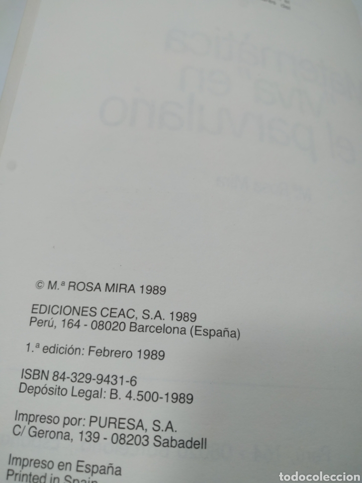 Libros de segunda mano: Matem&aacute;tica viva en el parvulario. Ceac. - Foto 5