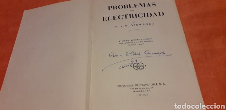 Libros de segunda mano: PROBLEMAS DE ELECTRICIDAD, H. VIEWEGER, - Foto 2