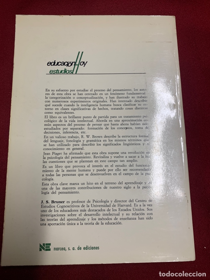 Libros de segunda mano: El proceso mental en el aprendizaje. Jerome S. Brunner. - Foto 2