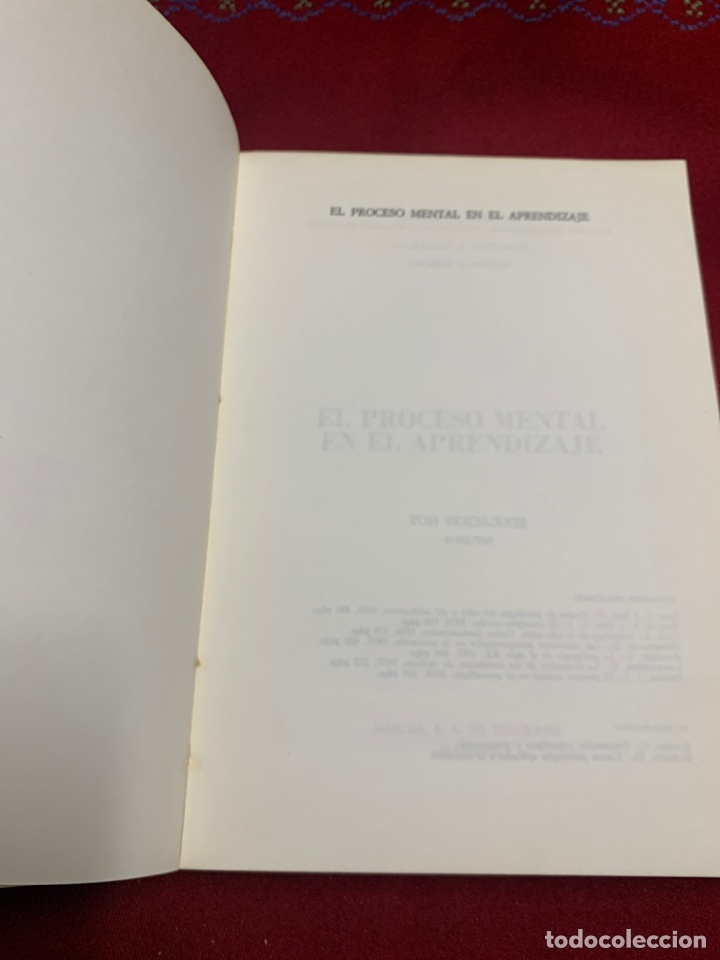 Libros de segunda mano: El proceso mental en el aprendizaje. Jerome S. Brunner. - Foto 4