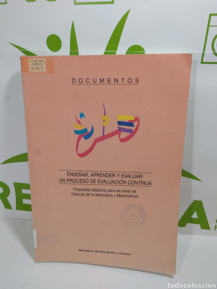 Libros de segunda mano: Documentos. Ense&ntilde;ar, aprender y evaluar: un proceso de evaluaci&oacute;n continua. - Foto 1