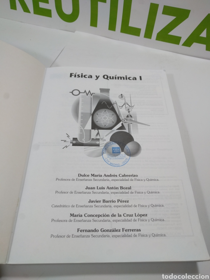 Libros de segunda mano: F&iacute;sica y qu&iacute;mica 1. Editex. - Foto 3