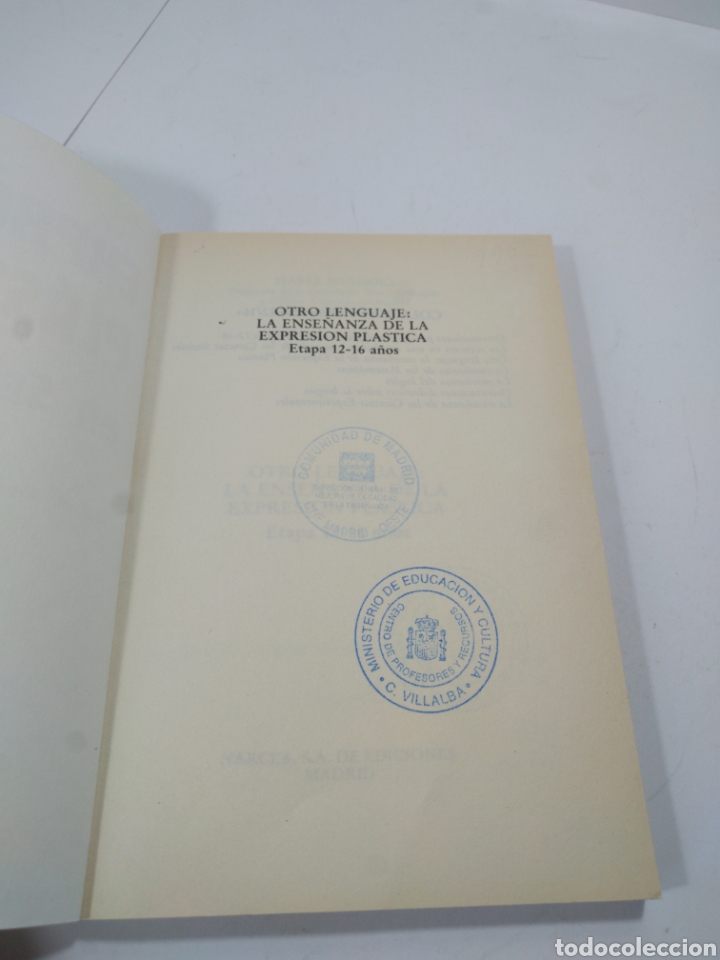 Libros de segunda mano: Expresi&oacute;n pl&aacute;stica en secundaria. Isabel Merodio. Narcea. - Foto 3