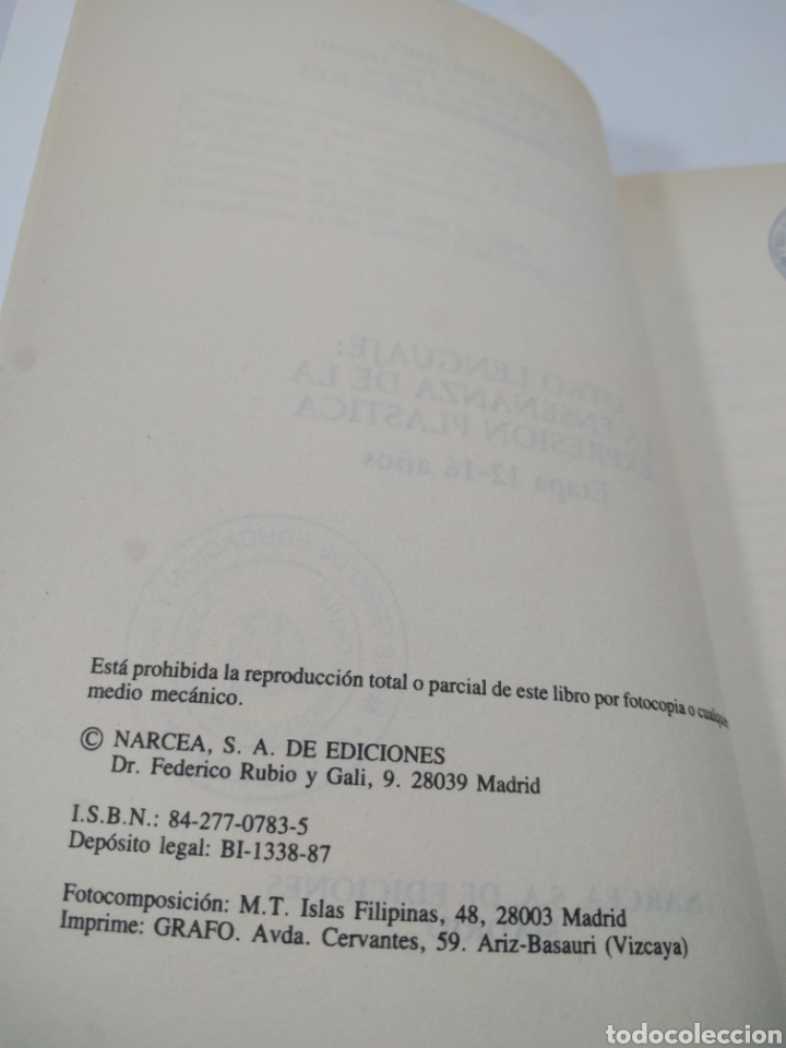 Libros de segunda mano: Expresi&oacute;n pl&aacute;stica en secundaria. Isabel Merodio. Narcea. - Foto 5