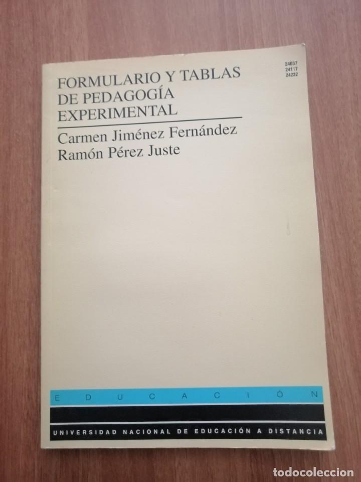 Libros de segunda mano: FORMULARIO Y TABLAS DE PEDAGOGIA EXPERIMENTAL - Foto 1