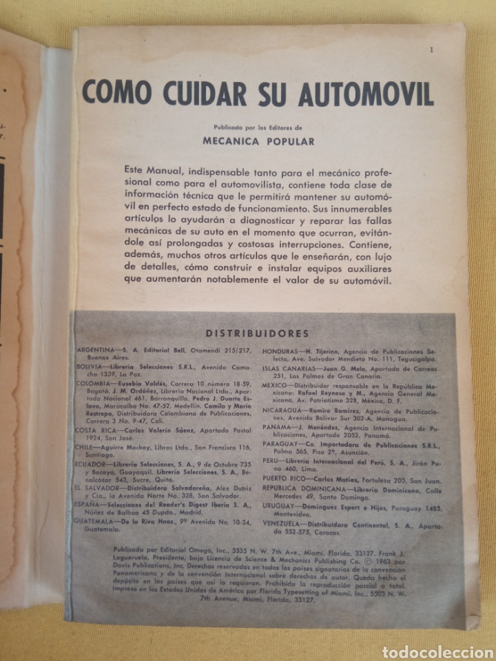 Libros de segunda mano: COMO CUIDAR SU AUTOMOVIL,a&ntilde;o1963 - Foto 3