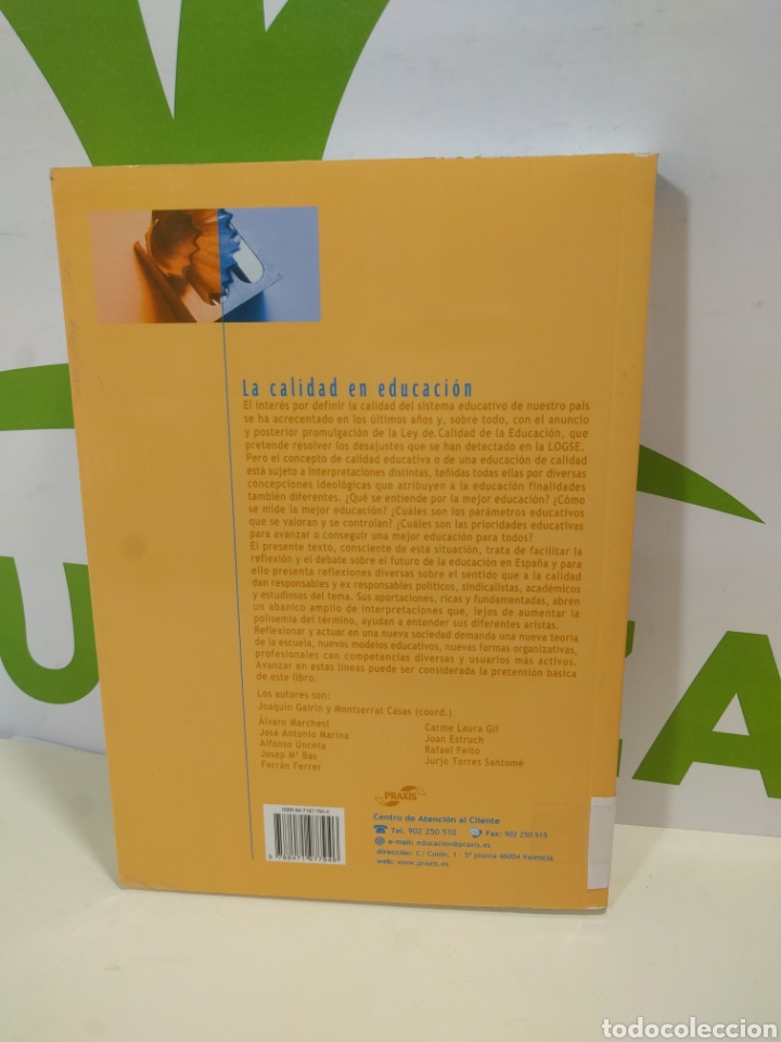 Libros de segunda mano: La calidad en educaci&oacute;n. Praxis. - Foto 2