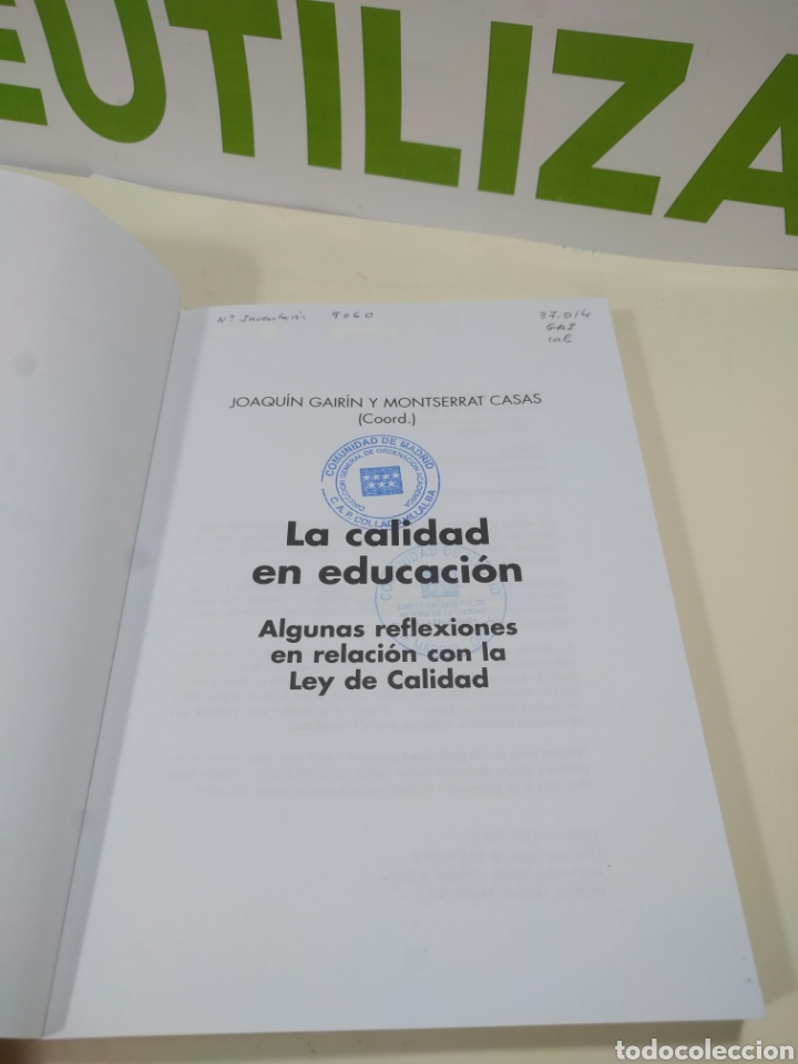 Libros de segunda mano: La calidad en educaci&oacute;n. Praxis. - Foto 3