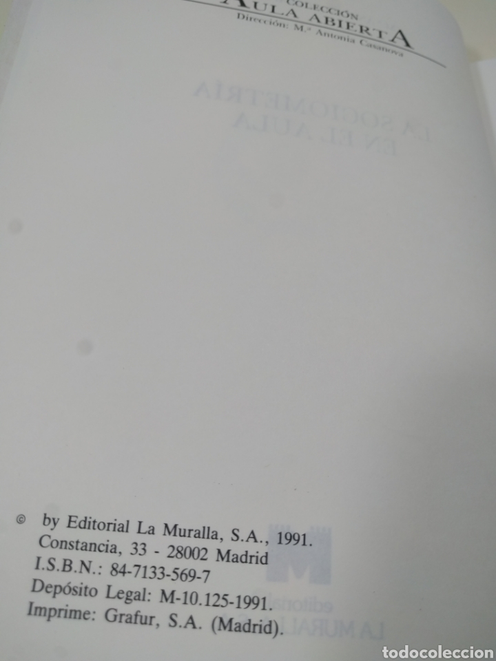 Libros de segunda mano: La sociometia en el aula. La muralla. - Foto 4