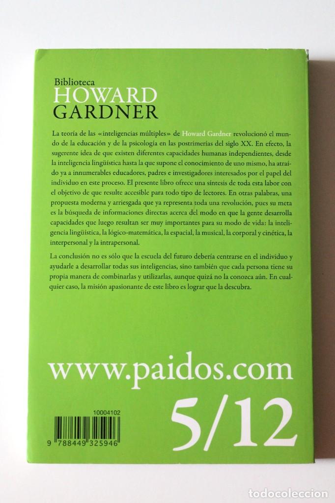 Libros de segunda mano: Howard Gardner - Inteligencias m&uacute;ltiples. La teor&iacute;a en la pr&aacute;ctica - Paid&oacute;s - Foto 3