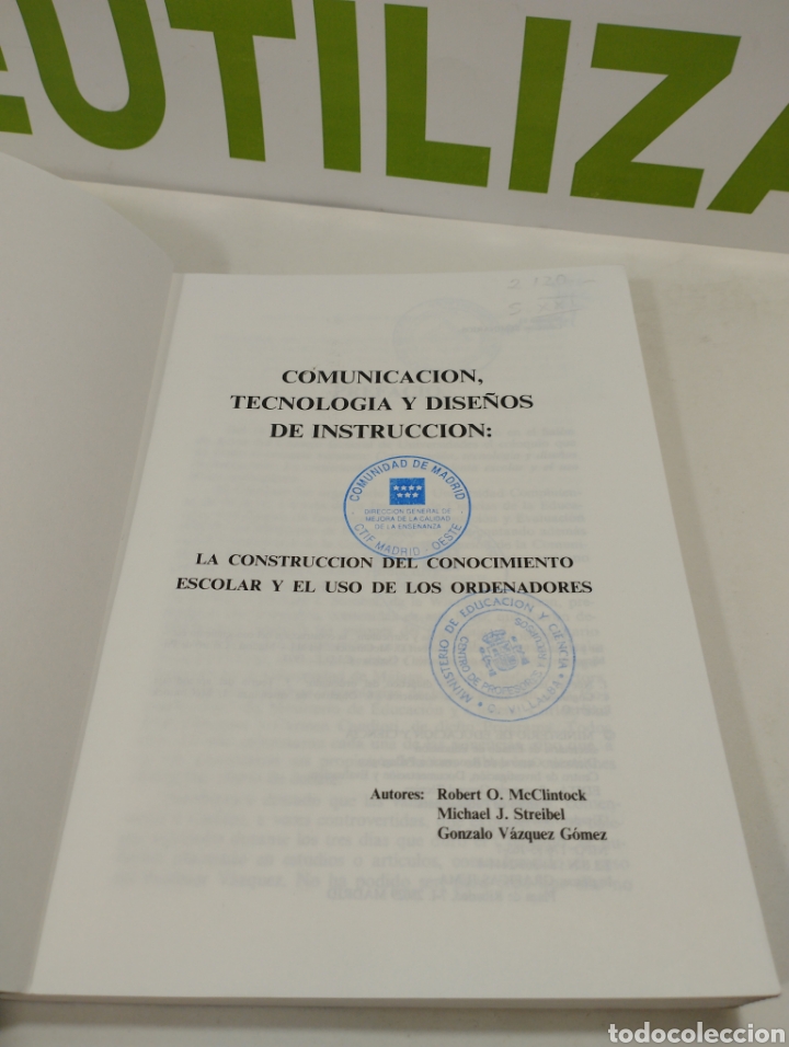 Libros de segunda mano: Comunicacion tecnolog&iacute;a y dise&ntilde;os de instrucci&oacute;n. Cide - Foto 2
