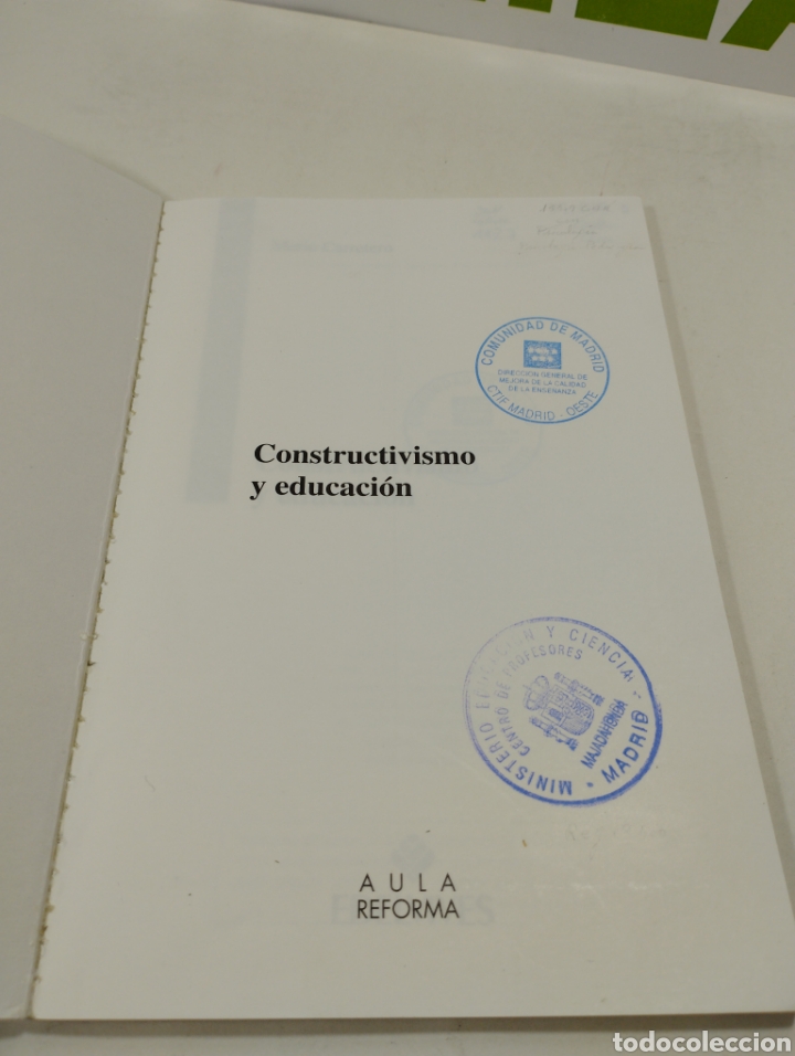 Libros de segunda mano: Constructivismo y educaci&oacute;n. Edelvives. Mario carretero. - Foto 3