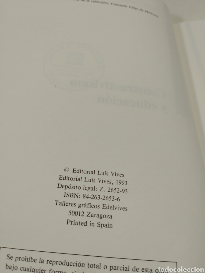 Libros de segunda mano: Constructivismo y educaci&oacute;n. Edelvives. Mario carretero. - Foto 5