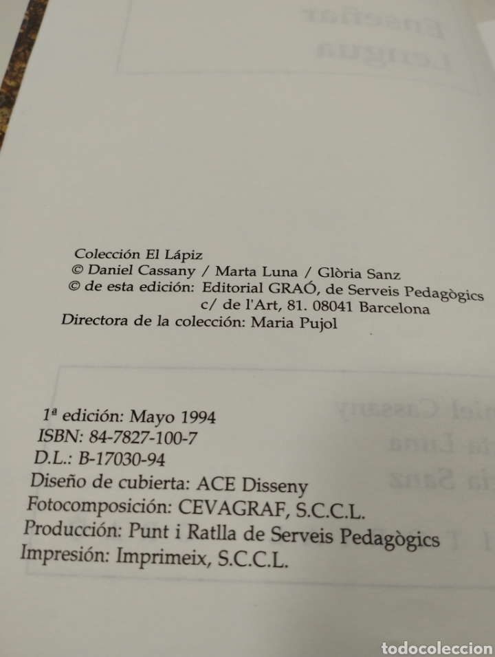 Libros de segunda mano: Ense&ntilde;ar lengua. Colecci&oacute;n el l&aacute;piz. Grao editorial. - Foto 5