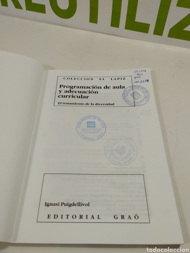 Libros de segunda mano: Programaci&oacute;n de aula y adecuaci&oacute;n curricular. El tratamiento de la diversidad. Editorial grao - Foto 4