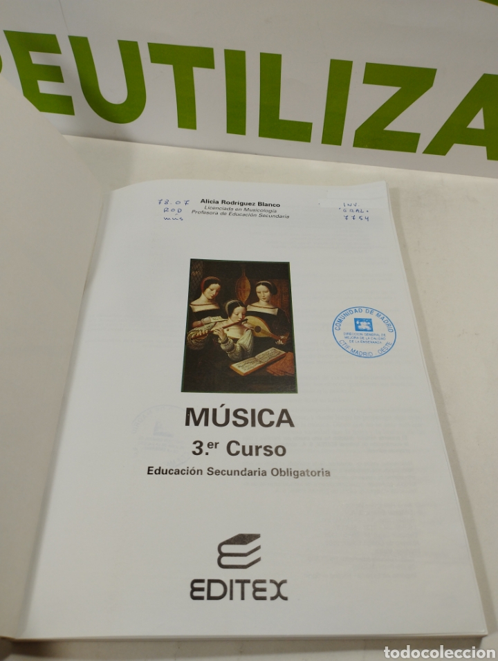 Libros de segunda mano: M&uacute;sica. 3 eso. Editex - Foto 3