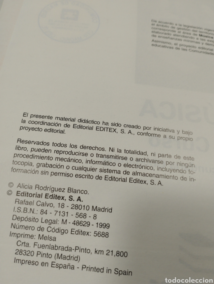 Libros de segunda mano: M&uacute;sica. 3 eso. Editex - Foto 4