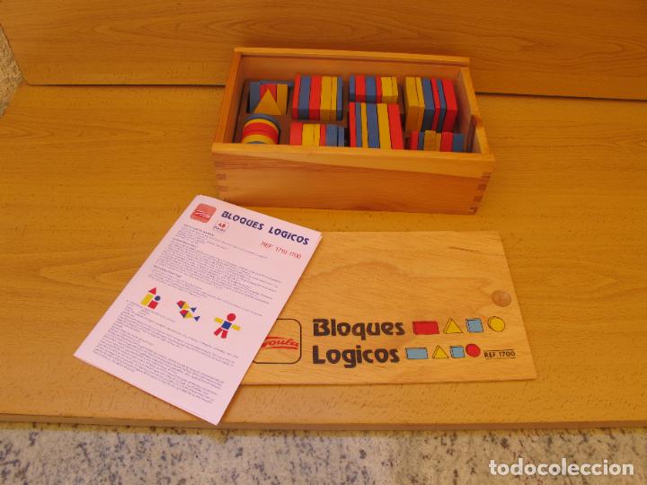 Libros de segunda mano: CAJA DE BLOQUES L&Oacute;GICOS .- ( material de madera ) .- EDICIONES GOULA - Foto 1