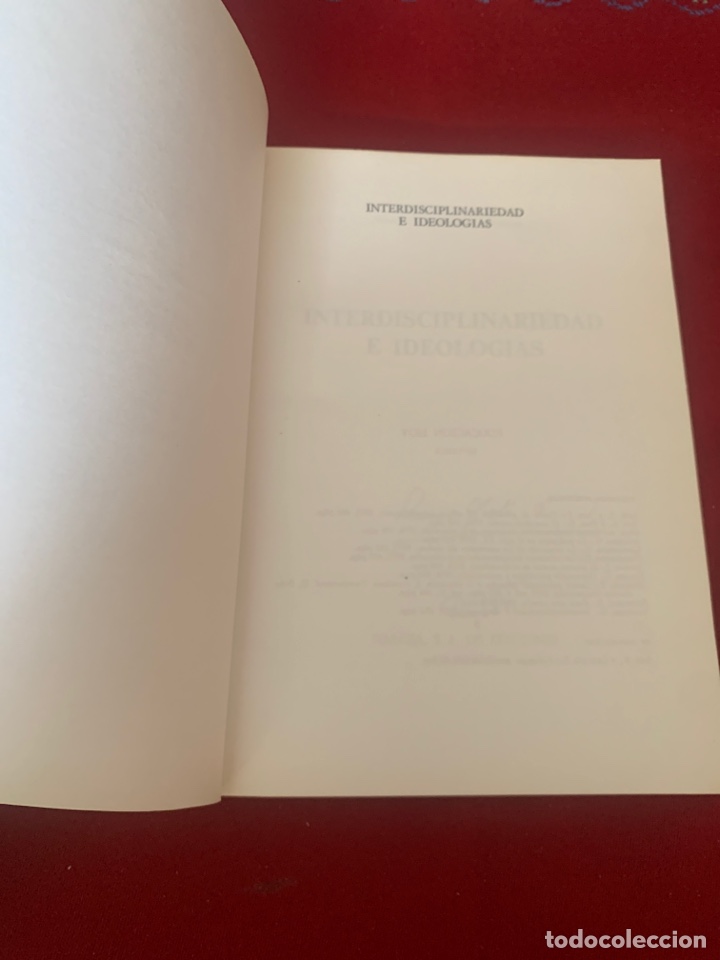 Libros de segunda mano: Interdisciplinariedad e ideolog&iacute;as. Guy Palmade. Narcea S.A. de ediciones. - Foto 4