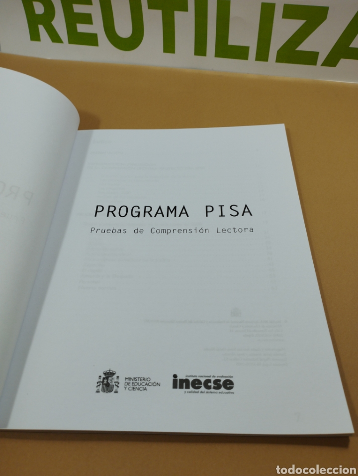 Libros de segunda mano: Programa PISA. Pruebas de comprension lectora. Inecse - Foto 3