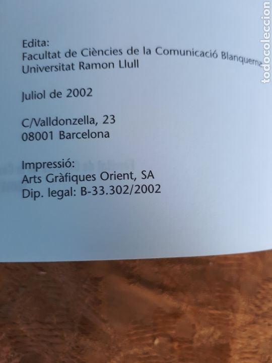 Libros de segunda mano: FACULTAT DE CIENCIES DE LA COMUNICACIO - Foto 2