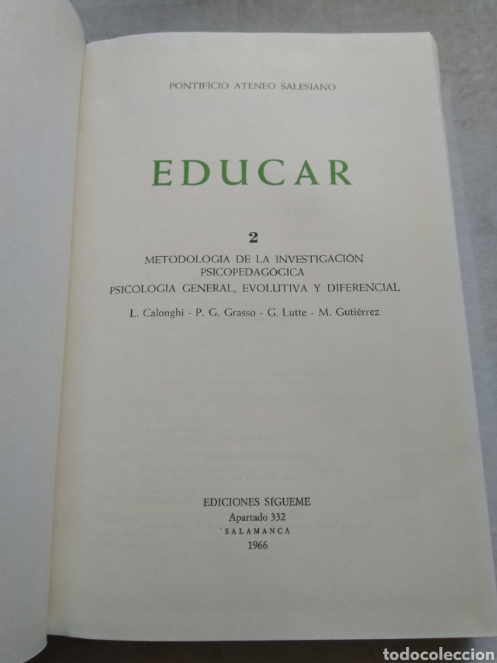 Libros de segunda mano: EDUCAR - Foto 2