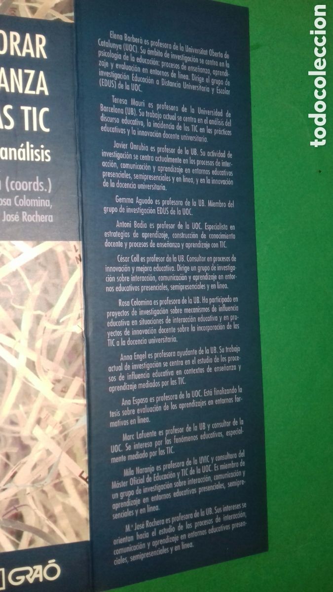 Libros de segunda mano: COMO VALORAR LA CALIDAD DE LA ENSE&Ntilde;ANZA BASADA EN LAS TIC. VV.AA. ED.GRAO, 2008 - Foto 3