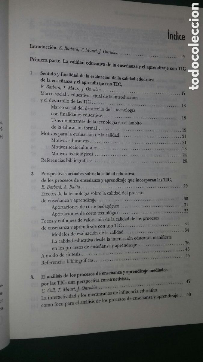 Libros de segunda mano: COMO VALORAR LA CALIDAD DE LA ENSE&Ntilde;ANZA BASADA EN LAS TIC. VV.AA. ED.GRAO, 2008 - Foto 5