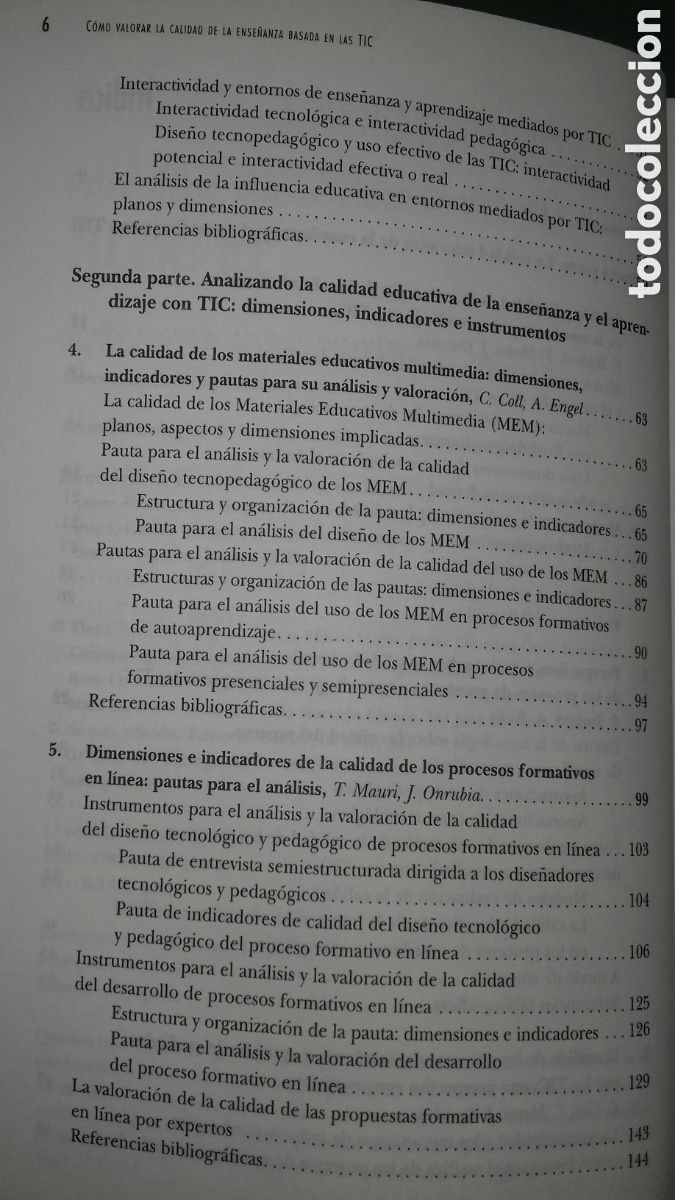 Libros de segunda mano: COMO VALORAR LA CALIDAD DE LA ENSE&Ntilde;ANZA BASADA EN LAS TIC. VV.AA. ED.GRAO, 2008 - Foto 6