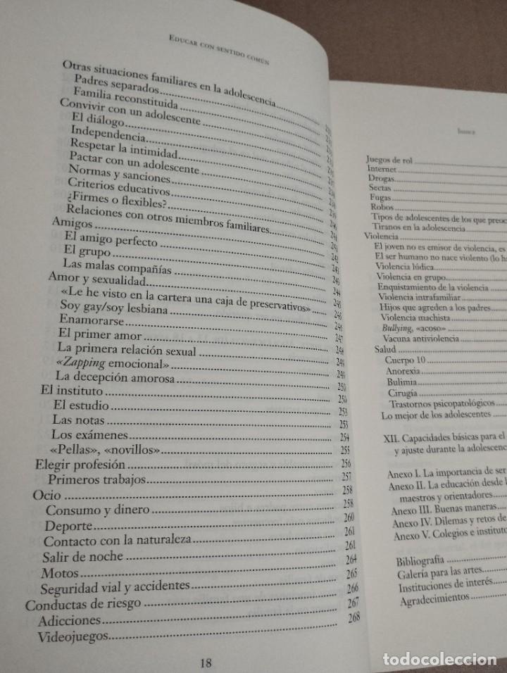 Libros de segunda mano: EDUCAR CON SENTIDO COM&Uacute;N (JAVIER URRA) - Foto 10