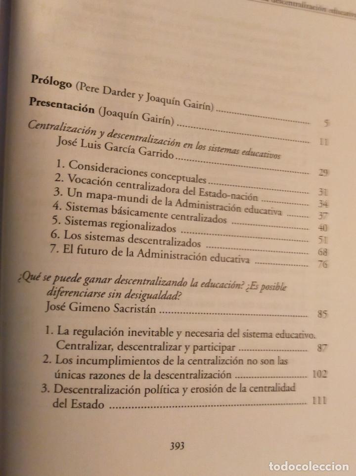 Libros de segunda mano: La descentralitzaci&oacute;n educativa - Foto 6