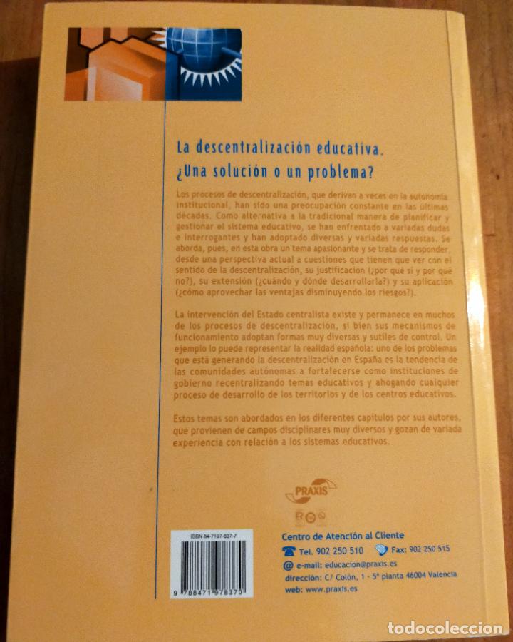 Libros de segunda mano: La descentralitzaci&oacute;n educativa - Foto 7