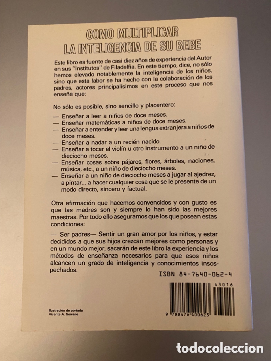 Libros de segunda mano: C&oacute;mo multiplicar la inteligencia de su beb&eacute;. Glenn Doman - Foto 2