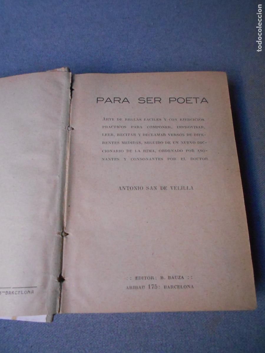 Libros de segunda mano: PARA SER POETA - Foto 2