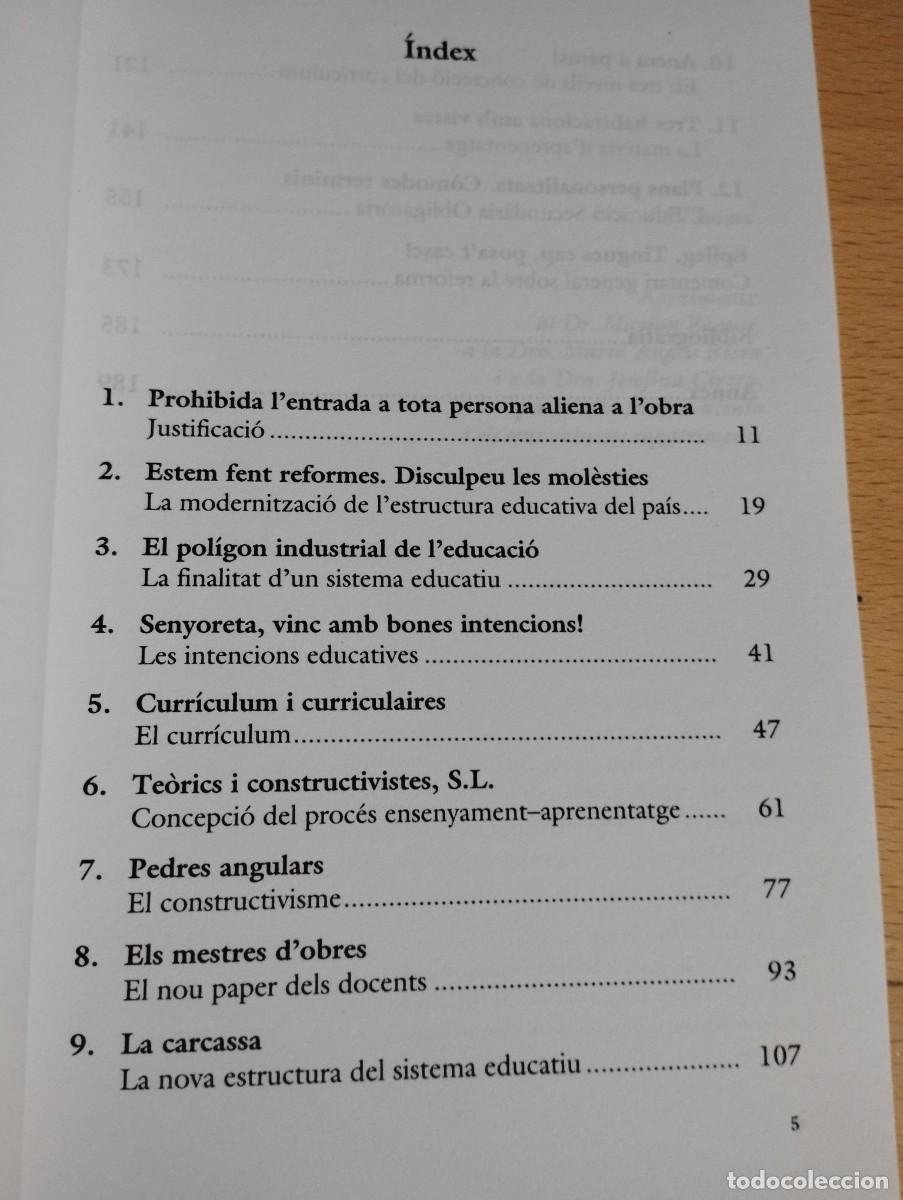 Libros de segunda mano: CINC C&Egrave;NTIMS SOBRE LA REFORMA EDUCATIVA (XAVIER BLANCH) - Foto 3