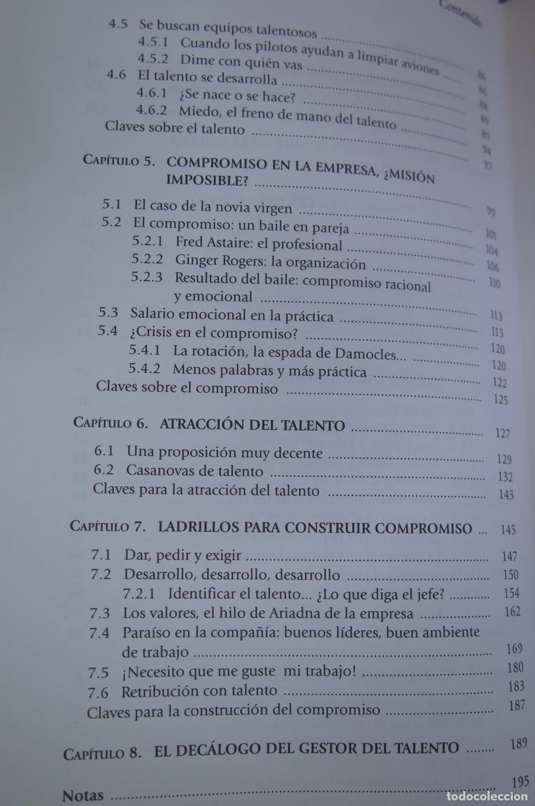 Libros de segunda mano: LA NUEVA GESTION DEL TALENTO. JERICO - Foto 5