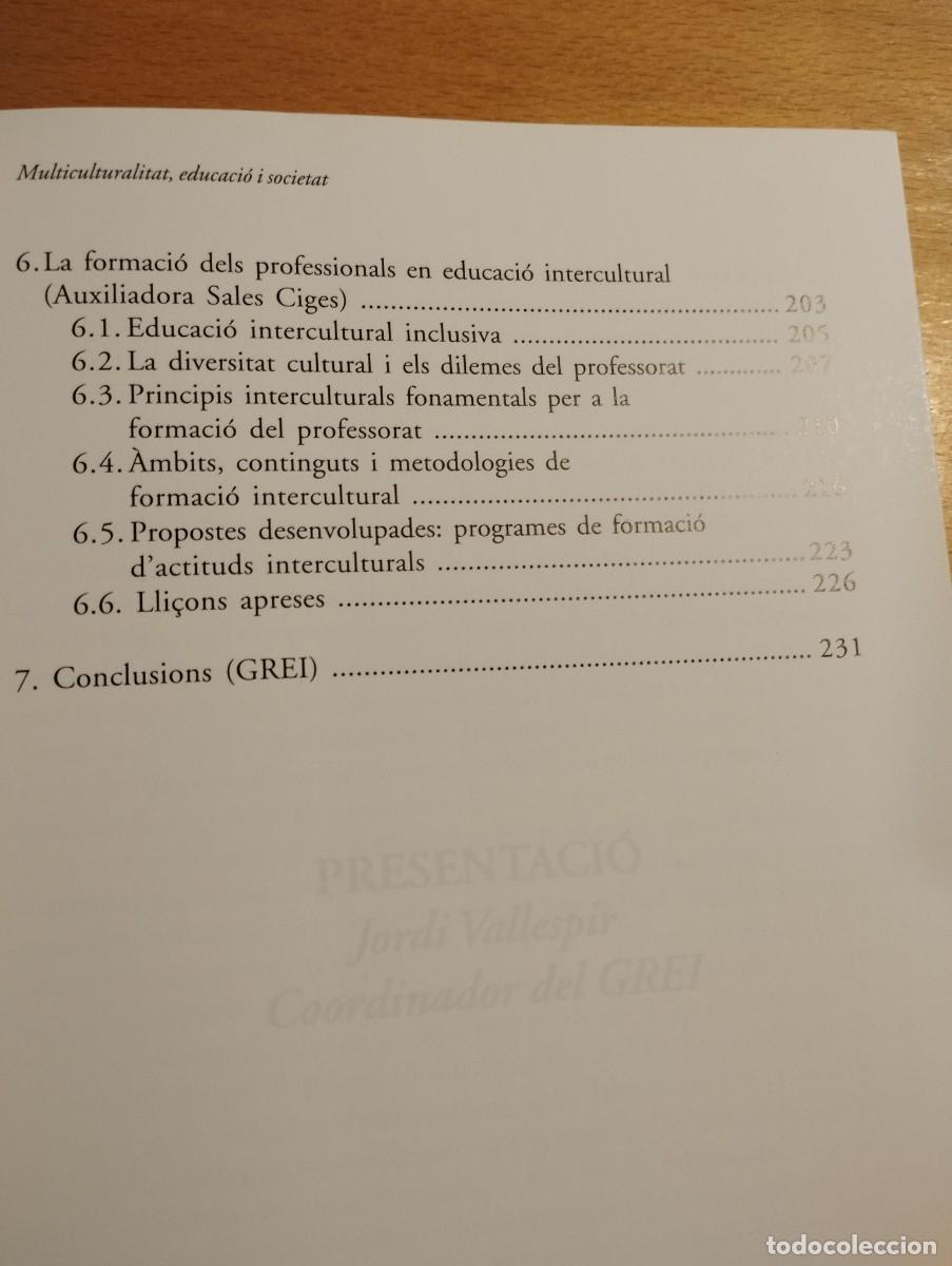Libros de segunda mano: MULTICULTURALITAT, EDUCACI&Oacute; I SOCIETAT (UIB) - Foto 5