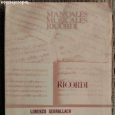 Libros de segunda mano: NUEVA PEDAGOGÍA MUSICAL, LORENZO SERRALLACH. Lote 401501094