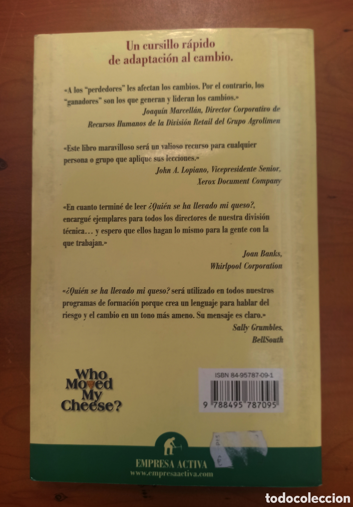 Libros de segunda mano: QUIEN SE HA LLEVADO MI QUESO - Foto 2